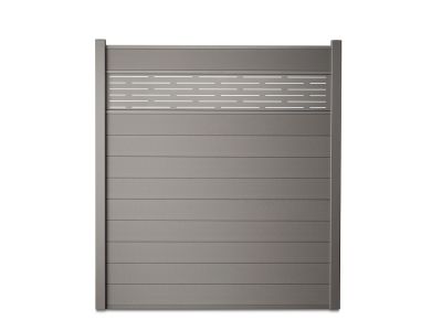 Composiet schutting pakket met sierplaat Azur