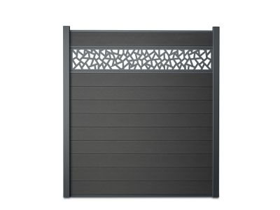 Composiet schutting pakket met sierplaat Epure