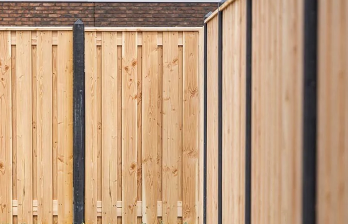 Elegantie met een hout beton schutting