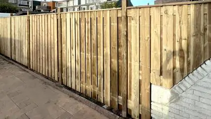 Houten schutting
