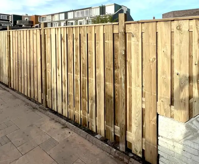 Houten schutting