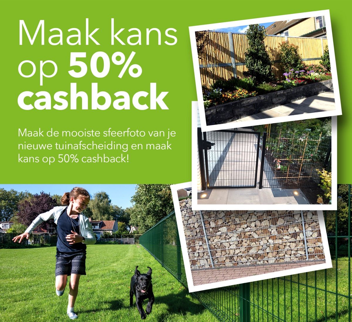 Cashback actie Hekwerkonline.nl